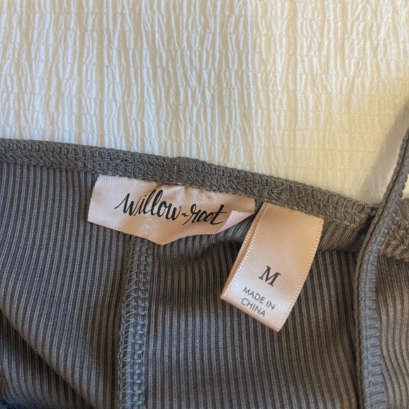 Dark gray Ribbed Bodysuit with Zipper - Picture 2 of 2